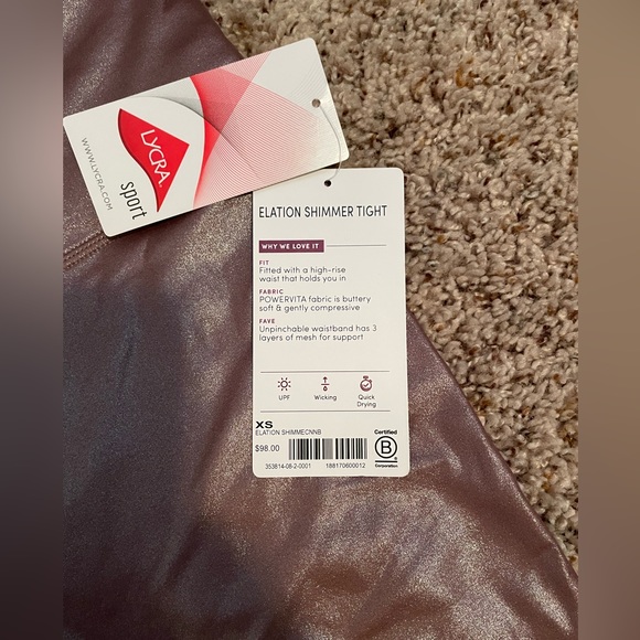 Athleta Elation Shimmer Tight - Picture 2 of 3